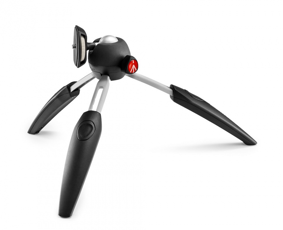 Manfrotto PIXI EVO Ministativ 2-Segment schwarz - 20cm, max. 2,5 kg, ausziehbar 8024221643640