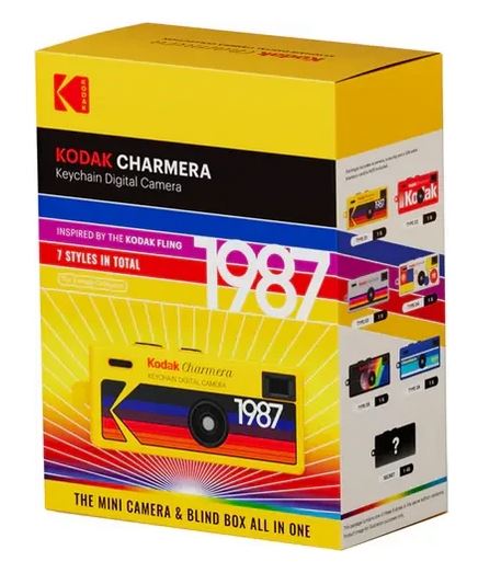 Kodak Charmera 1987 Schlüsselanhänger Digitalkam | Blindbox | 1 von 7 Designs | inkl. USB-Kabel | microSD-Card optional |