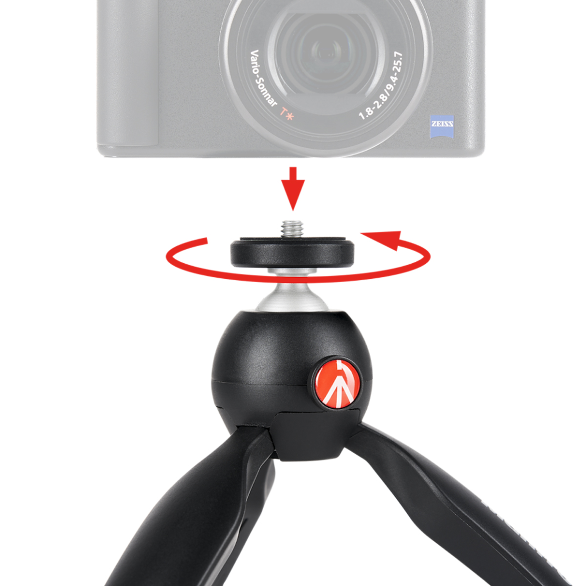 Manfrotto PIXI Mini-Stativ schwarz 8024221716795