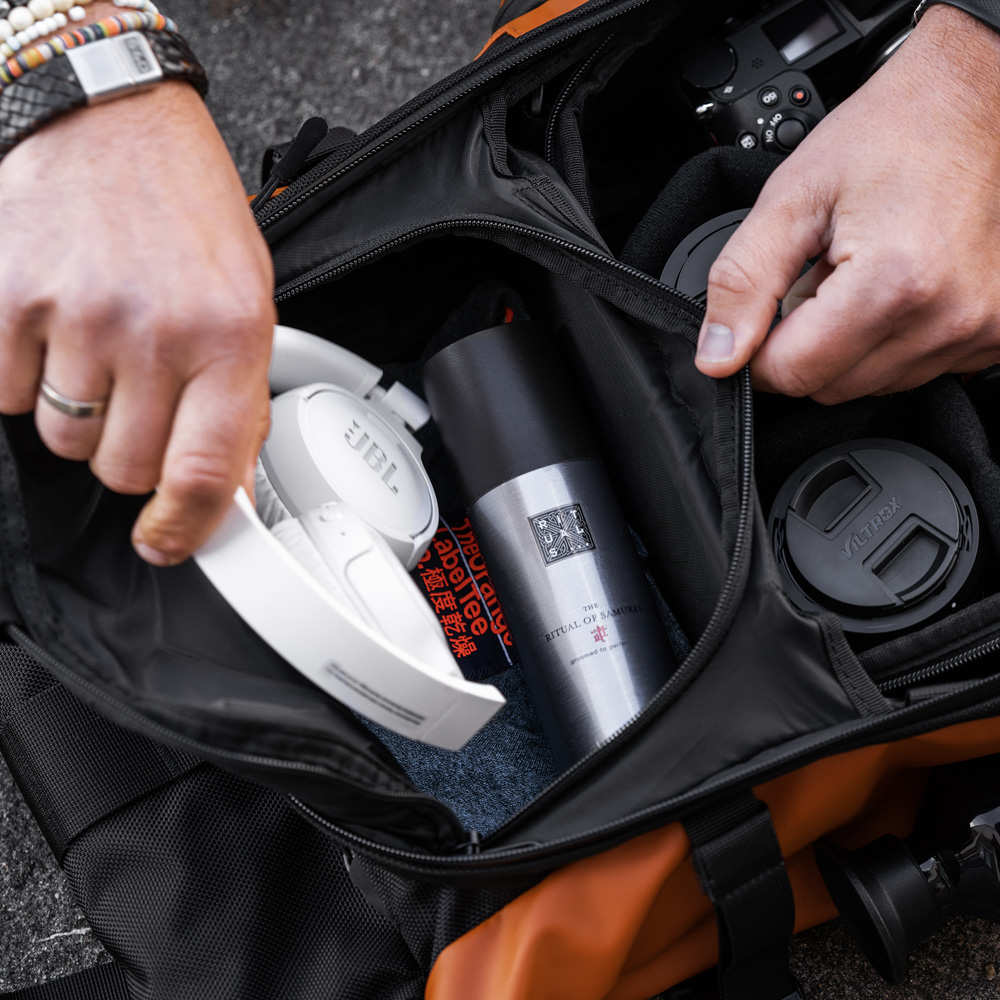 WANDRD PRVKE 31-Liter SedonaOrange Photo Bundle V3 | Orange | herausnehmbarer Camera Cube | Rolltop 0850041678337
