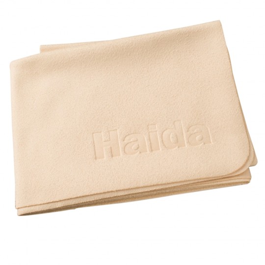 Haida Microfasertuch Large 30x30cm -beige- optimal zur Reinigung von optischen Gläsern 7700034900019