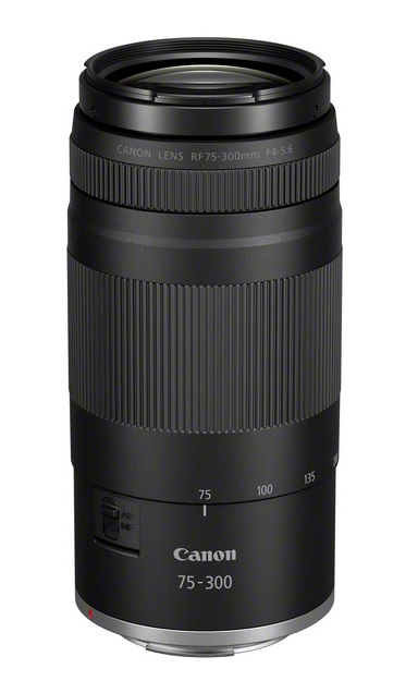 Canon RF 75-300mm/4,0-5,6 schwarz | Ø58mm | UVP € 299 |