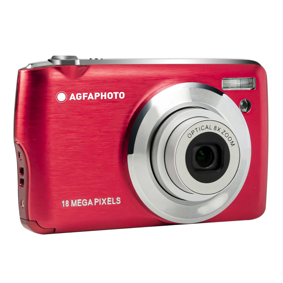 AgfaPhoto DC8200 rot Digitalkamera | 8fach opt. Zoom | 21MP | 2.7" LCD-Screen | inkl. 16gb SD-Card 3760265541973