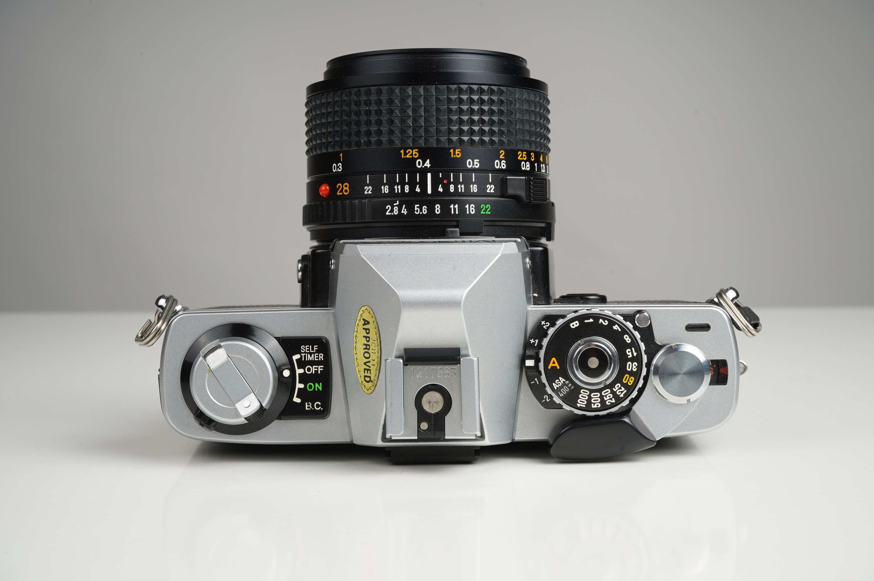 Gebraucht Minolta XG-1 + MD 28mm/2,8  | gut erhalten - kaum Gebrauchsspuren |