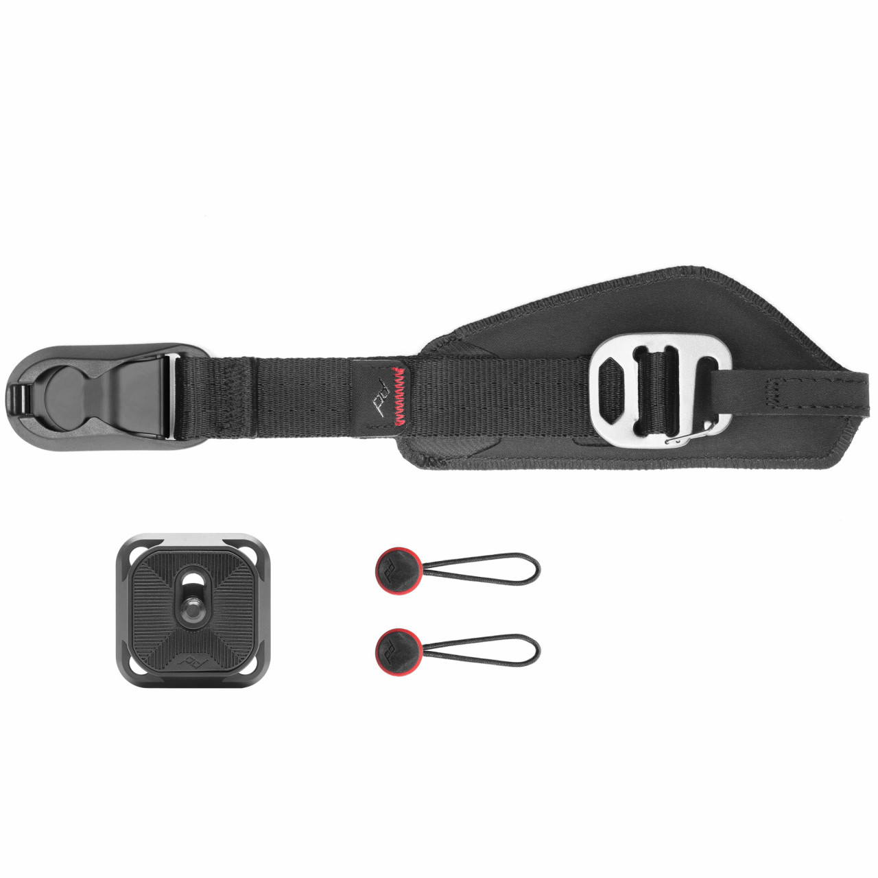 Peak Design Clutch | Handschlaufe für DSLM-Kameras | 18-29cm verstellbar | inkl. ARCA-Alu-Platte 1/4 | schnell abnehmbar | SKU:CL-3 black 0855110003409
