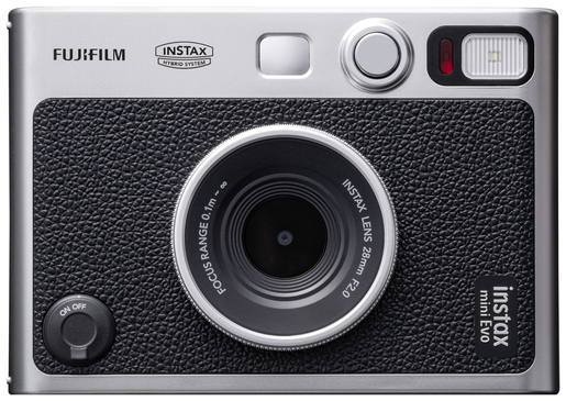 Fujifilm Instax Mini EVO schwarz/silber - hybride Sofortbildkamera für Fujifilm Instax Mini Filme 4547410462555