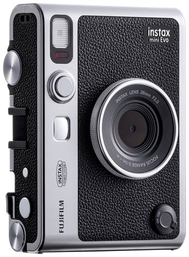 Fujifilm Instax Mini EVO schwarz/silber - hybride Sofortbildkamera für Fujifilm Instax Mini Filme 4547410462555