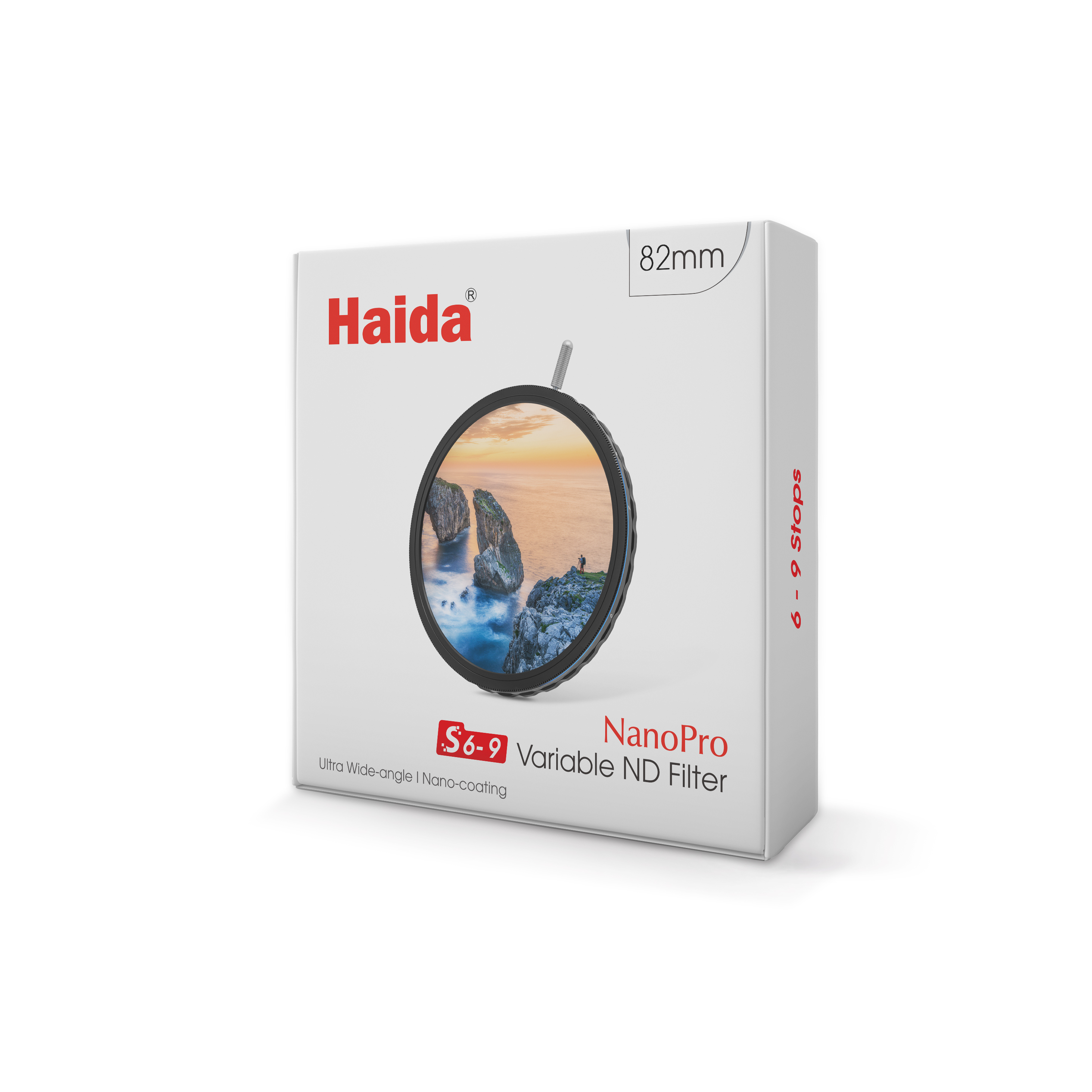 Haida 82 VND NanoPro S 6-9 Stops | UVP € 139,90 | VarioND | variable Density | ND1.8-2.7/64x-512x/6-9Stops | Ultra-Wide-Angle 6977298777706