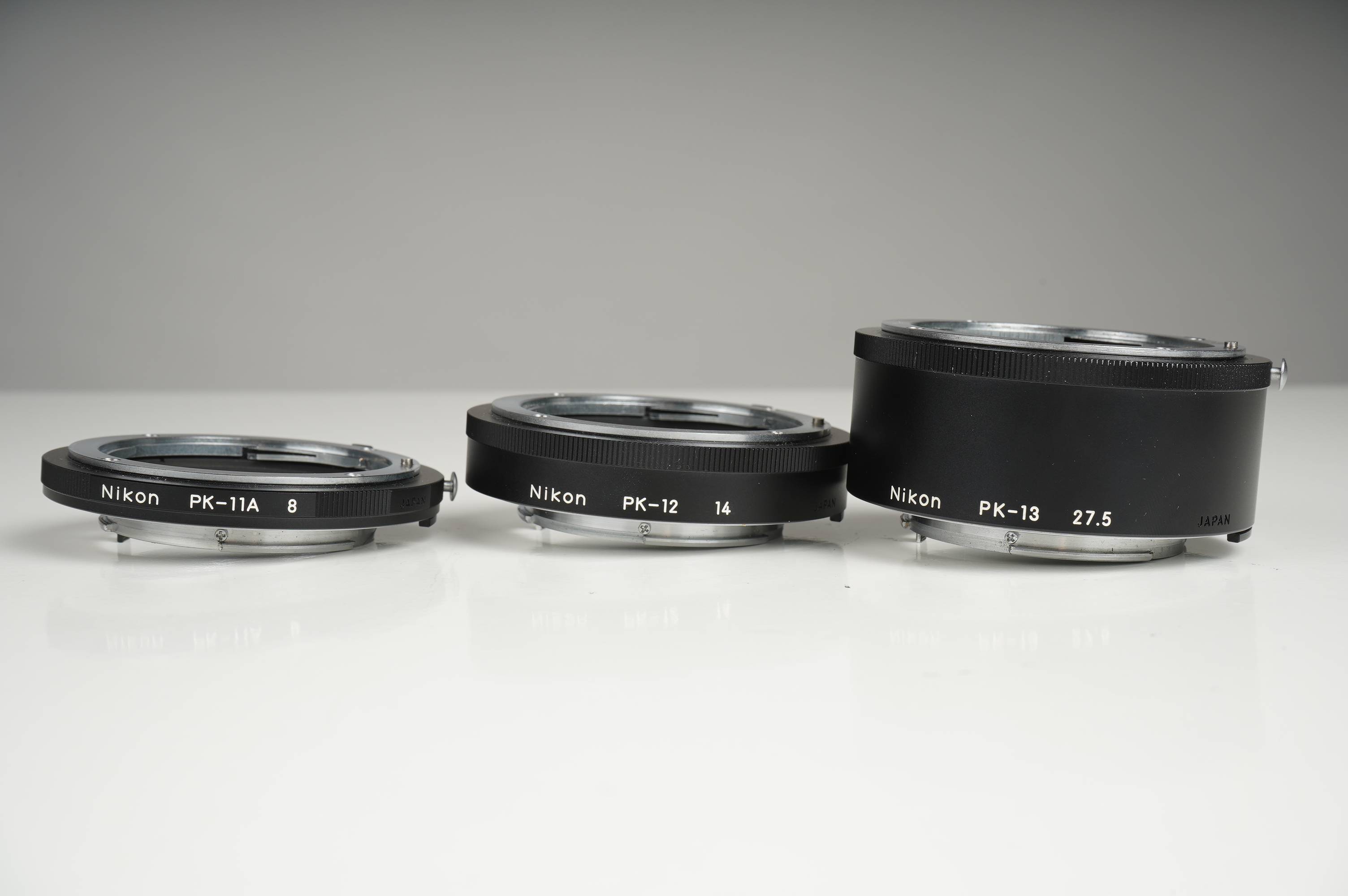 Gebraucht Nikon PK-13/PK-12/PK-11A Zwischenring | 3er Set  für Macro/Micro-Aufnahmen | F-Mount für SLR/DSLR |