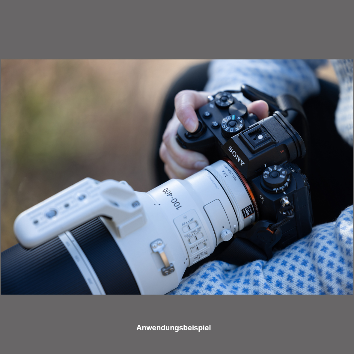 Sony FE 100-400mm/4,5 GM OSS (SEL100400MC) Ø95mm  |NEUHEIT 2026 für Wildlife u Sport | 3x schneller AF als sein Vorgänger | F4.5 durchgehende Lichtstärke | 328mm Länge verändert sich bei Zoomen nicht