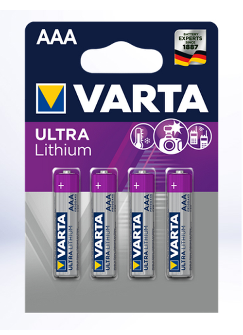 Varta AAA Ultra Lithium Micro 4er Batterie 4008496680436