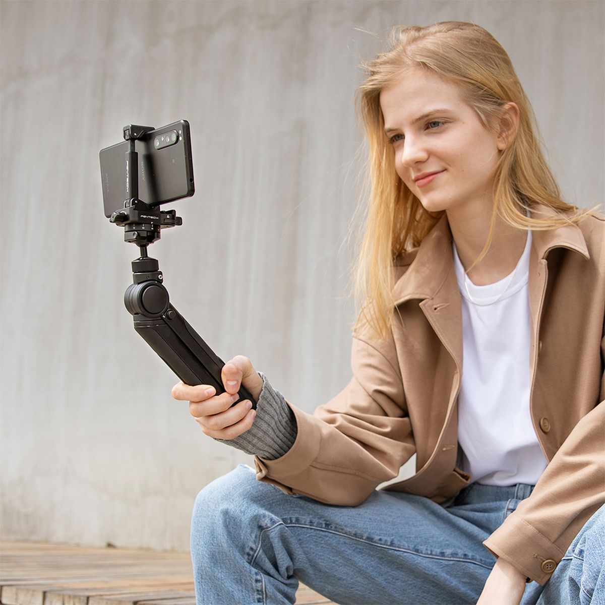 PGYTech MANTISPOD Pro Vlogging Stativ | P-CG-020 | inkl. Kamera/Smartphone-Mount | Hoch-/Quer-Format | 6970801336797