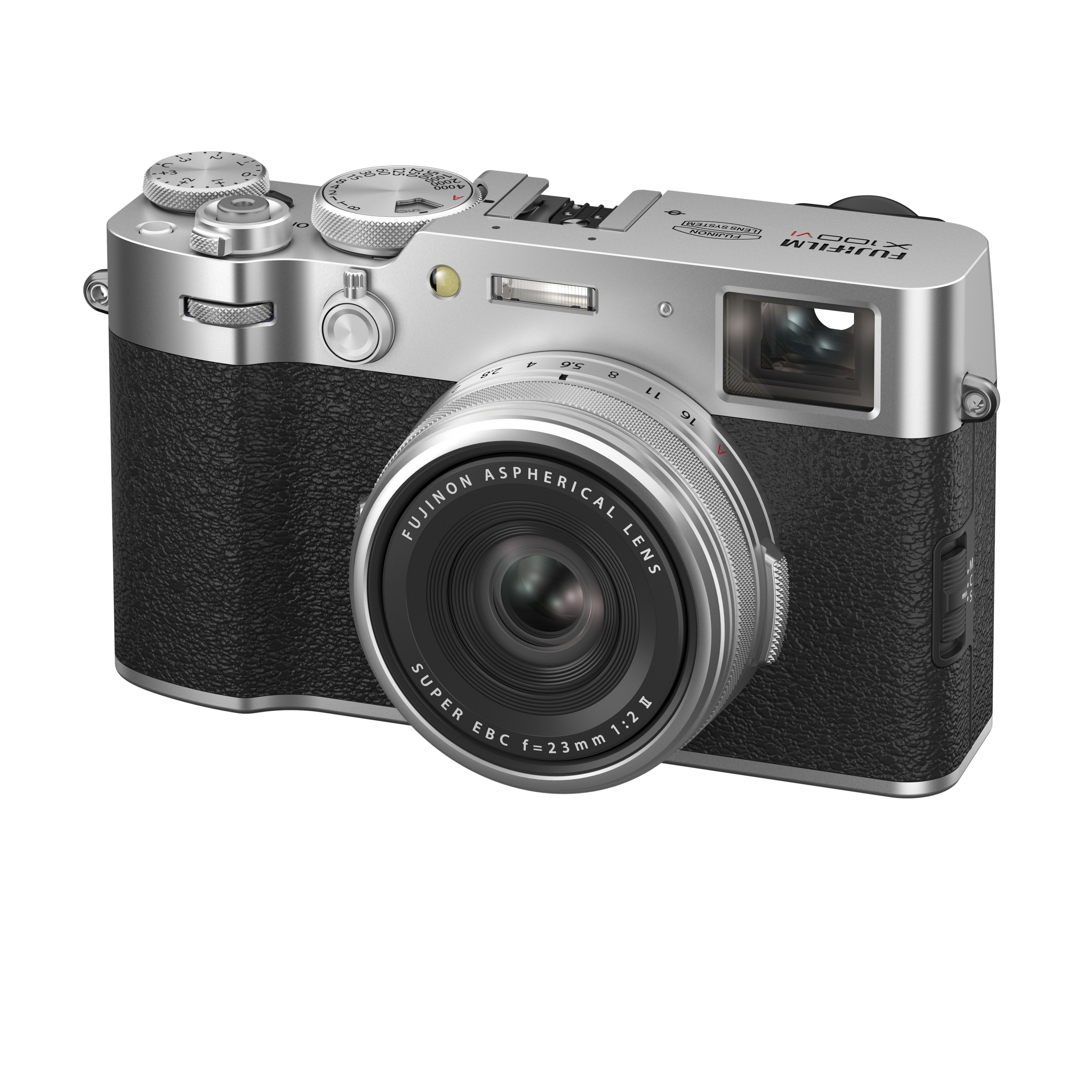 Fujifilm X100VI silver Set inkl. JJC Delux Button + HaidaClear Filter + Haida L-Shaped Hand Grip + Haida Blende silber | Edelkompaktkamera 40,2MP, Festbrennweite 23mm/2,0 4547410528282