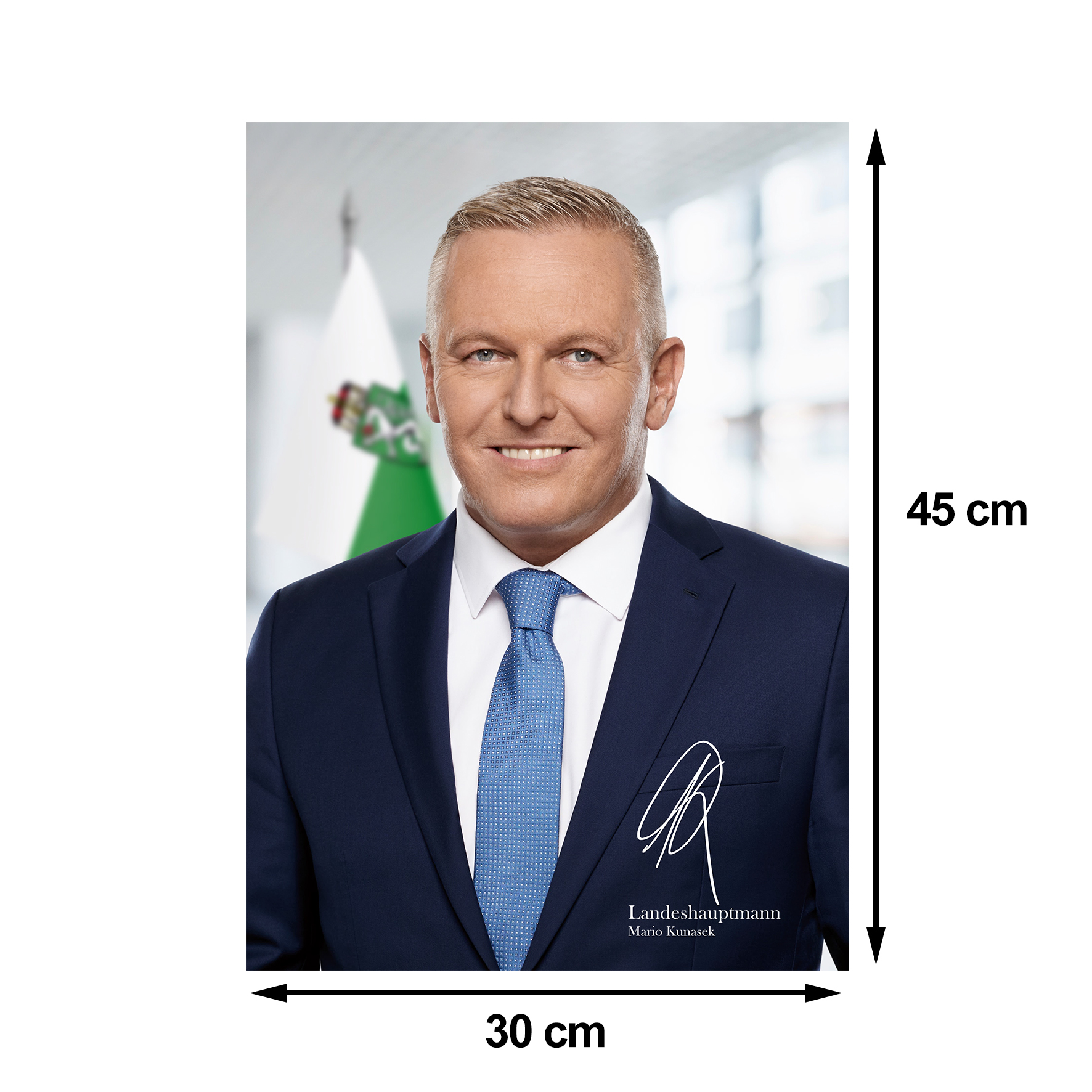 Portraitfoto 30x45cm LH Mario Kunasek