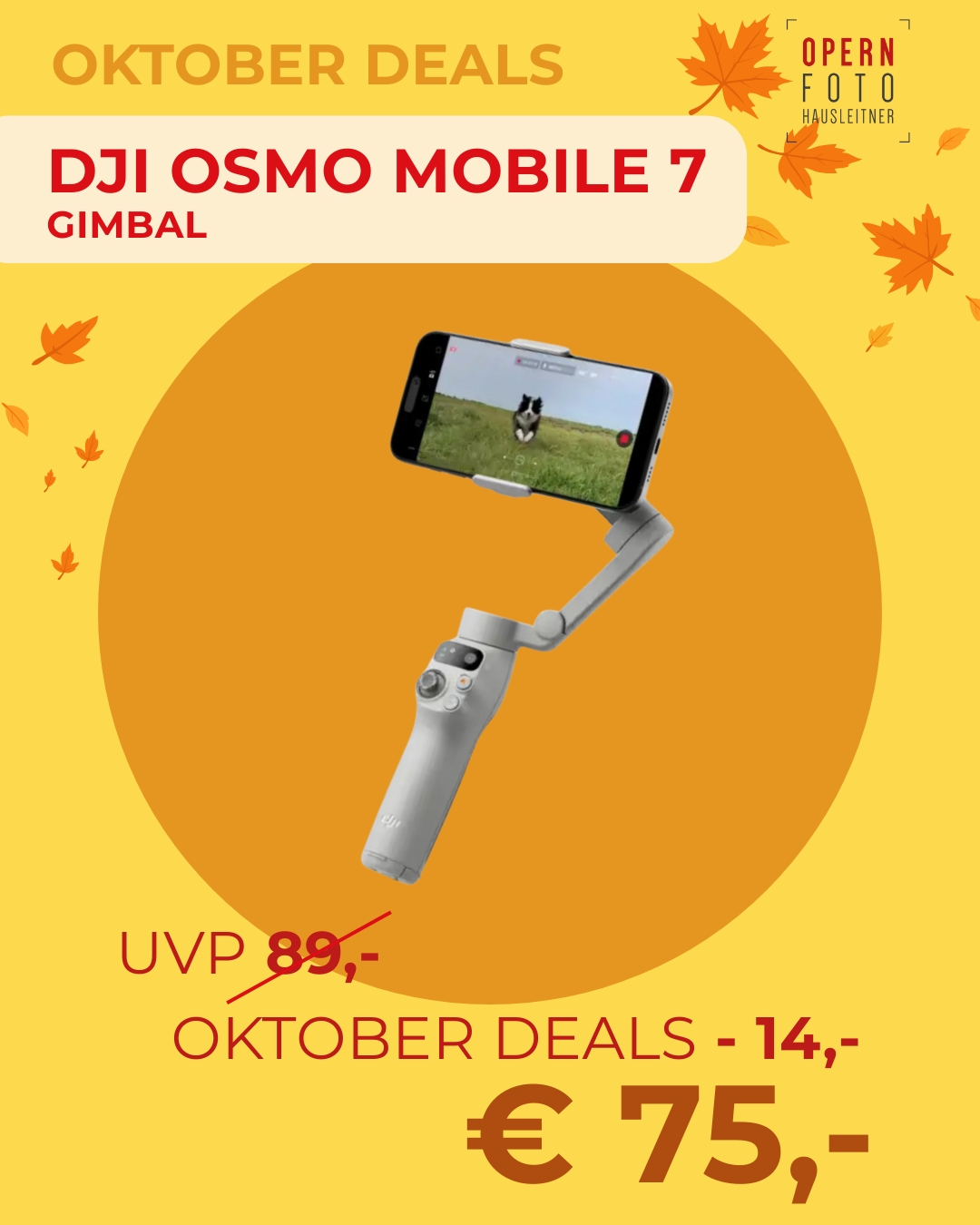 DJI Osmo Mobile 7 Smartphone Gimbal  | 10 Stunden Akkulaufzeit | jetzt Preisgesenkt statt 99,-