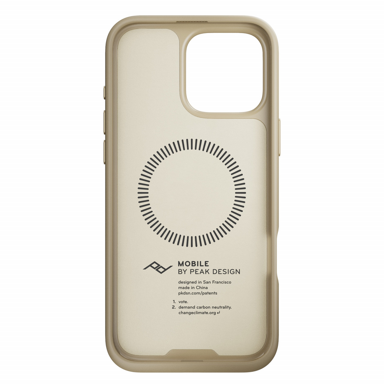 PDM Everyday Case Apple iPhone 16 Pro Max - Bone - Smartphone-Hülle mit Magentsystem | Creme-Weiß 0818373027131