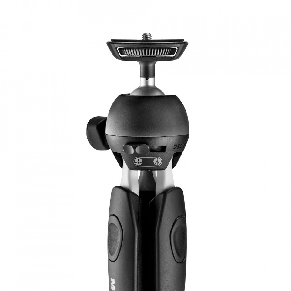 Manfrotto PIXI EVO Ministativ 2-Segment schwarz - 20cm, max. 2,5 kg, ausziehbar 8024221643640