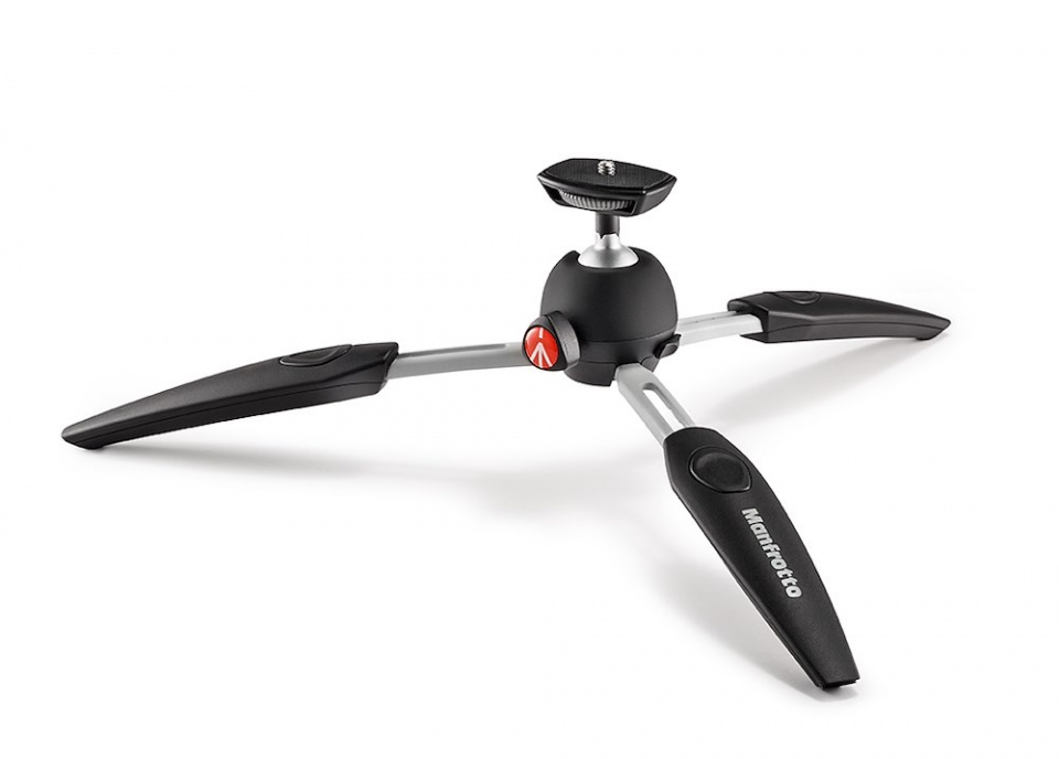 Manfrotto PIXI EVO Ministativ 2-Segment schwarz - 20cm, max. 2,5 kg, ausziehbar 8024221643640