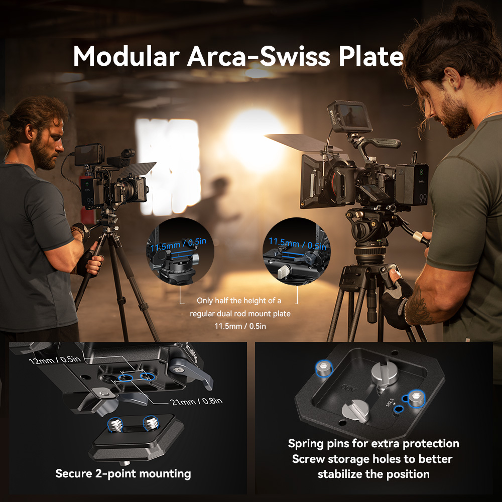 Smallrig 4064B V-MOUNT Batterie Montagesysstem FX3, α7 IV, α7CII, α7S III, EOS R5, Lumix S5II, Nikon Z8, etc 6941590015132