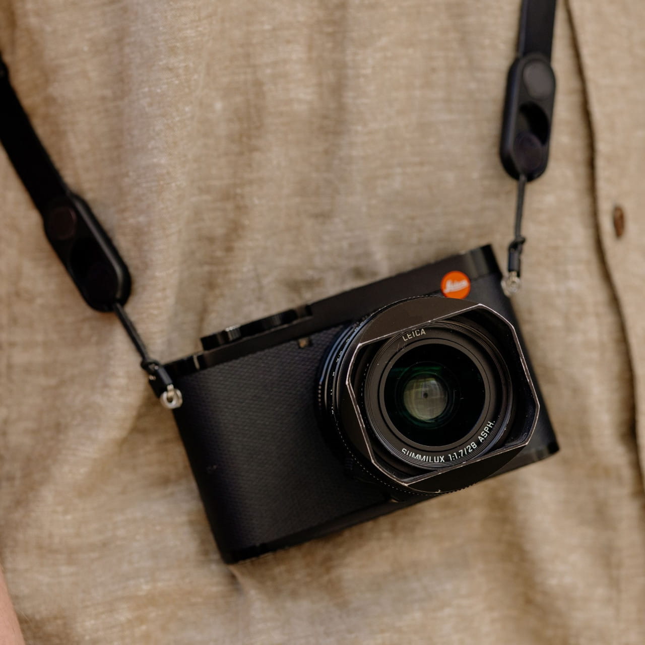 Peak Design Form Leather Camera Strap Standard - Black Black - Crossbody - Standard 119cm