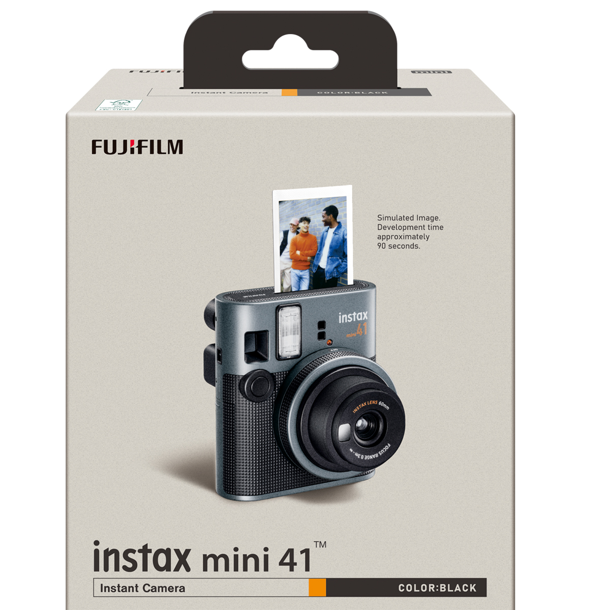 Fujifilm Instax Mini 41 PH EX D, schwarz Sofortbildkamera schwarz | für Fujifilm Instax Mini Film 4547410545180