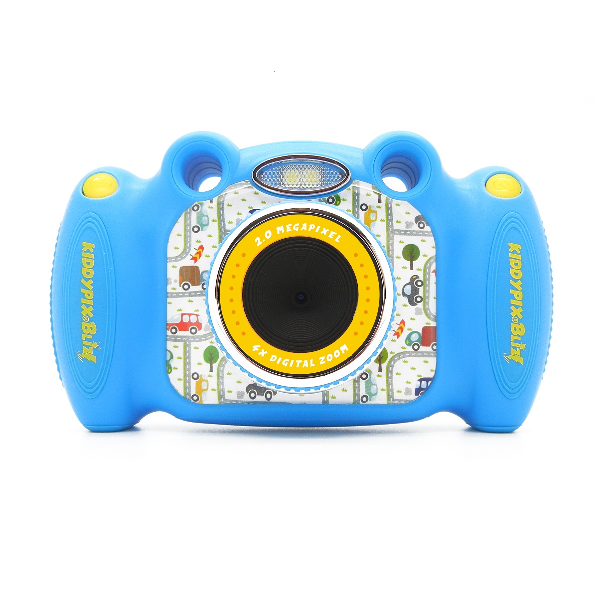 easypix Kiddypix Blizz blau digitale Kinderkamera  (optional microSD-Card und 4x AA Batterien)