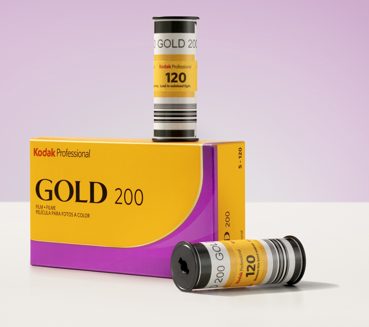 Kodak Gold 200 120-Mittelformat-Film Einzelrolle für Farbbilder