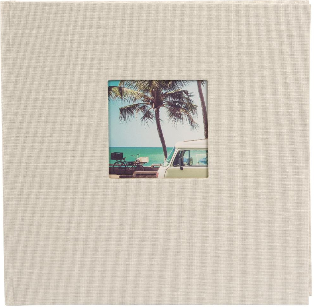 Goldbuch Bella Vista 25x25cm sandgrau Buchalbum mit 60 weißen Seiten