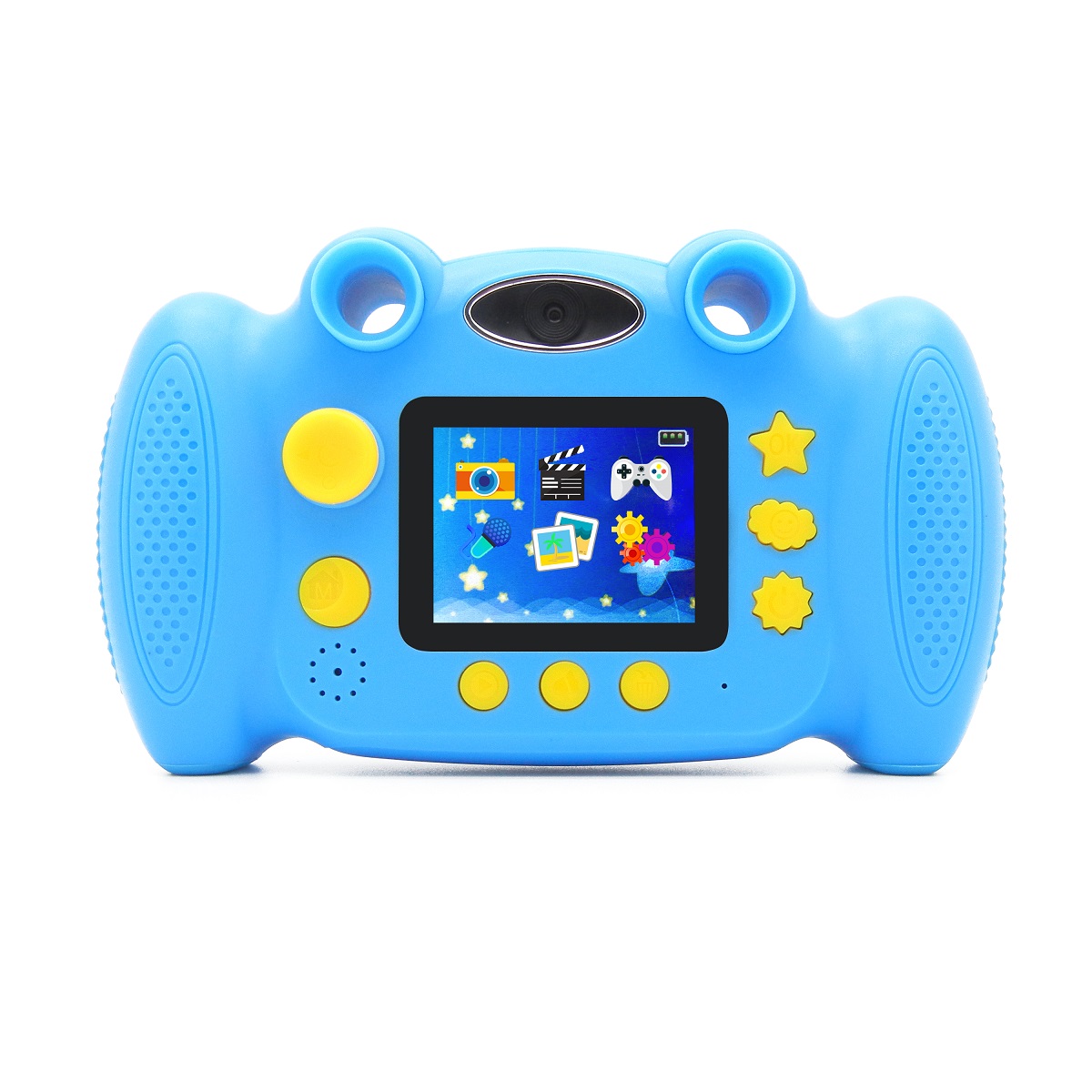 easypix Kiddypix Blizz blau digitale Kinderkamera  (optional microSD-Card und 4x AA Batterien)