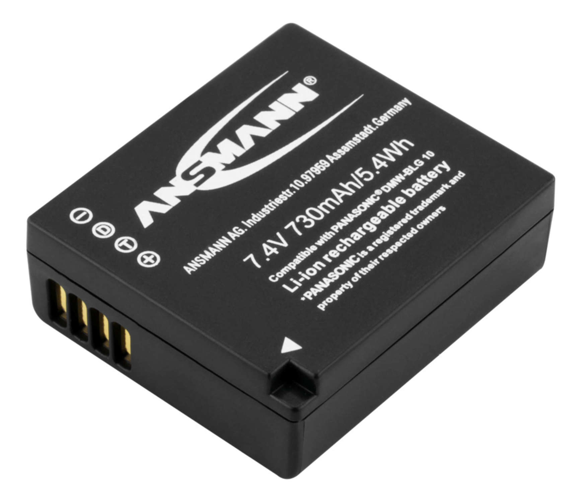 Ansmann DMW-BLG10 Lithium-Ionen Akku 730mAh DC-TZ99,GX7,TZ91,TZ81,TZ96(D),TZ101,TZ202(D),LX100,LX100M2,GX80 4013674034215