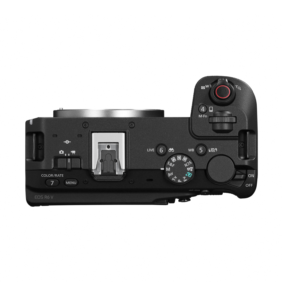 Canon EOS R6 V Gehäuse für Content Creator | 32,5 MP Dual Pixel CMOS AF II-Sensor | 7K 60p RAW | OpenGate |