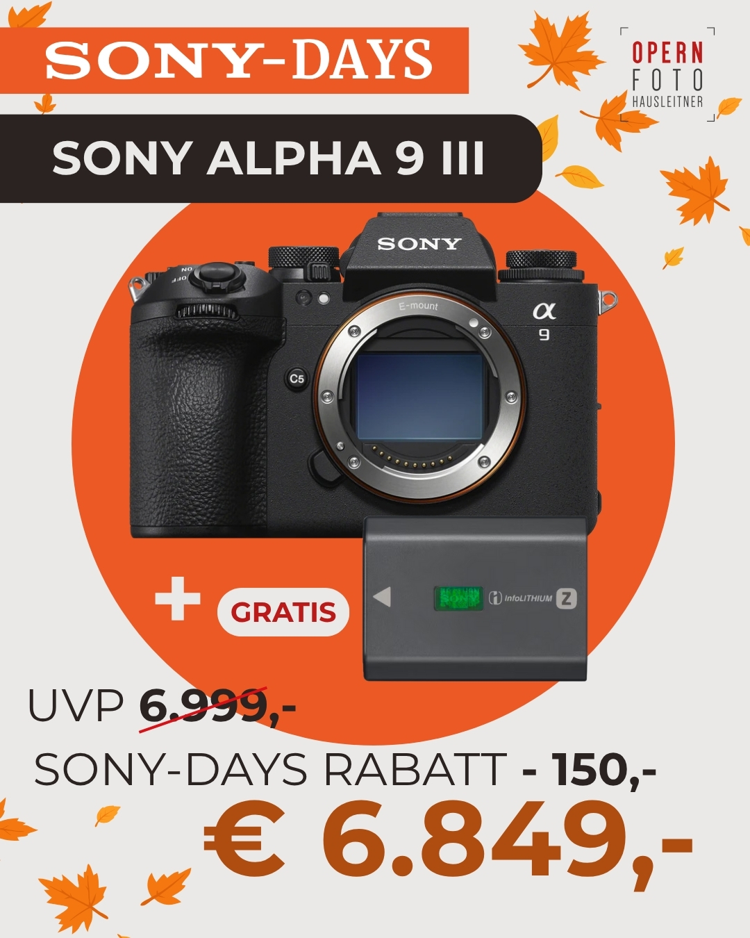 Sony alpha 9 III Body (ILCE9M3) Sony alpha 9 III Body (ILCE9M3)