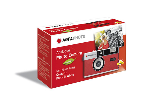 AgfaPhoto analoge Kleinbildkamera rot - red Reusable Photo Camera