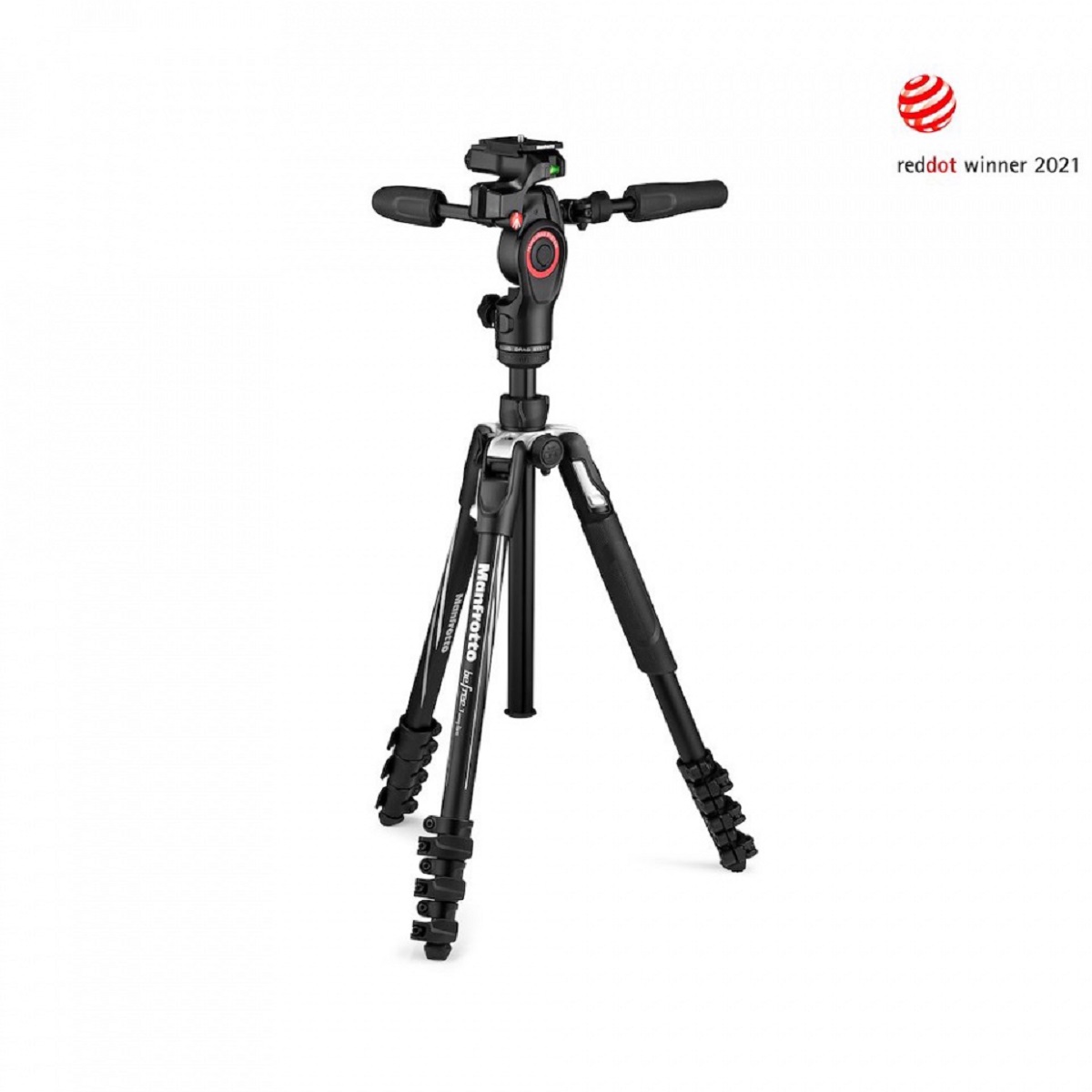 Manfrotto Befree MKBFRLA4BK-3W 3Way Live Adv Alu black - 40-151cm, 2.0kg, max 6kg - Filmen auch im Hochformat 8024221668322