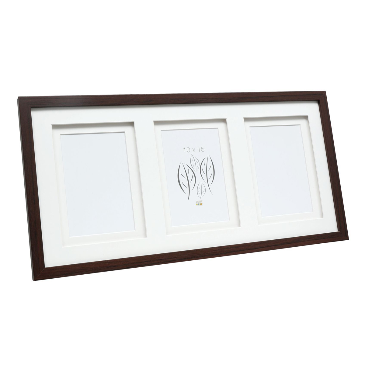 Deknudt S65 3fach 10x15 cm dunkelbraun Galerie-Holzrahmen 5412065426377